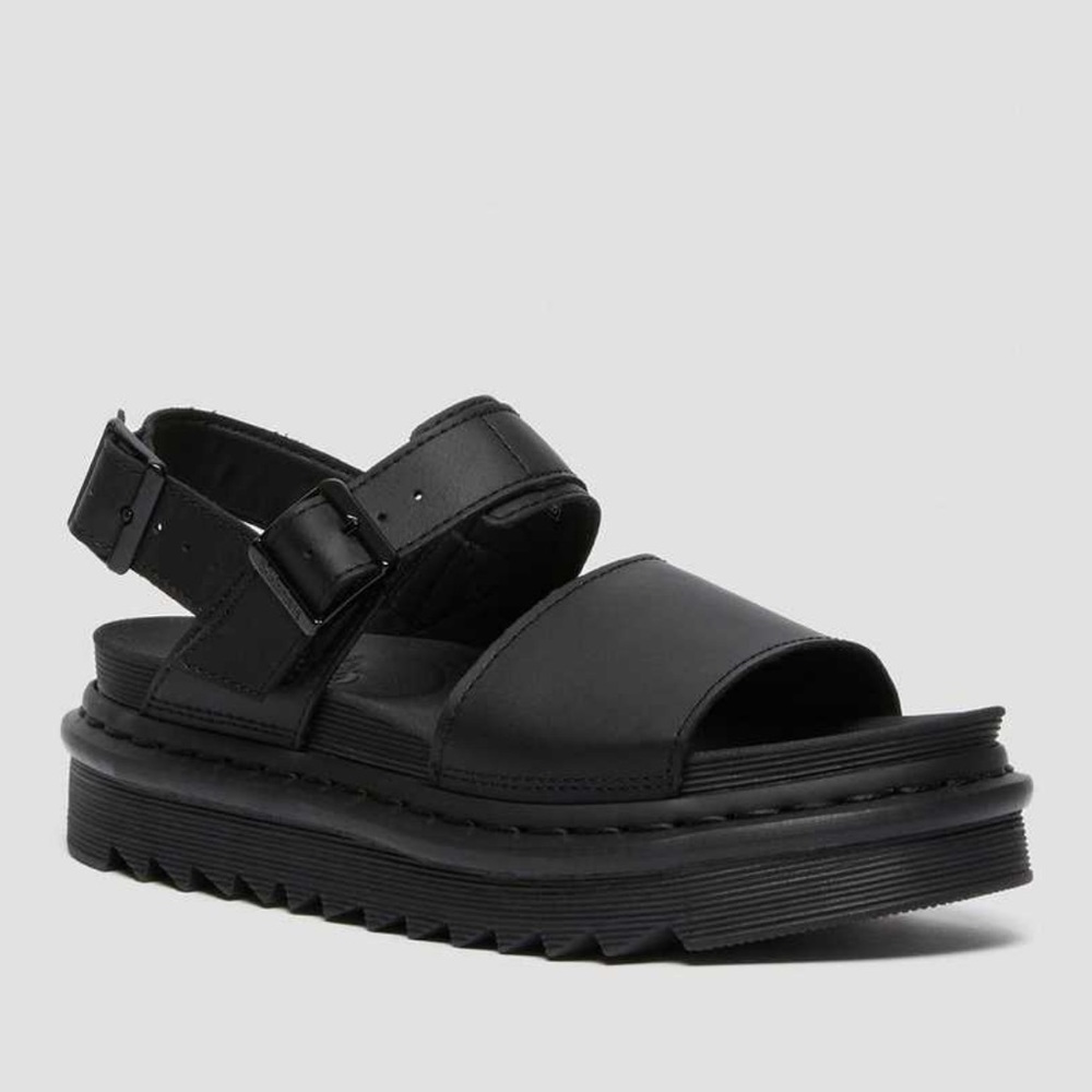 dr martens voss women’s leather strap sandals size 8